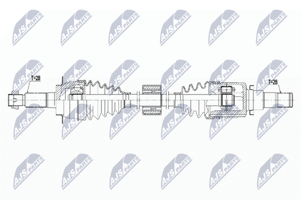 NTY NPW-SU-044 Antriebswelle Vorne Rechts FüR Suzuki-image
