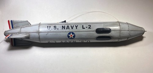 US Navy L2 Zeppelin metal model vintage 25" long