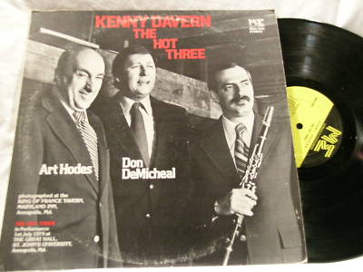 KENNY DAVERN The Hot Three Art Hodes Don DeMichael LP