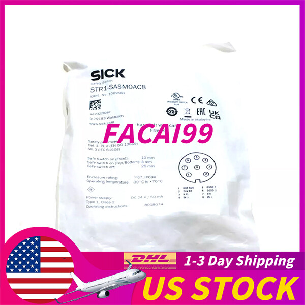 Brand New SICK STR1-SASM0AC8 Safety Switch Free Shipping