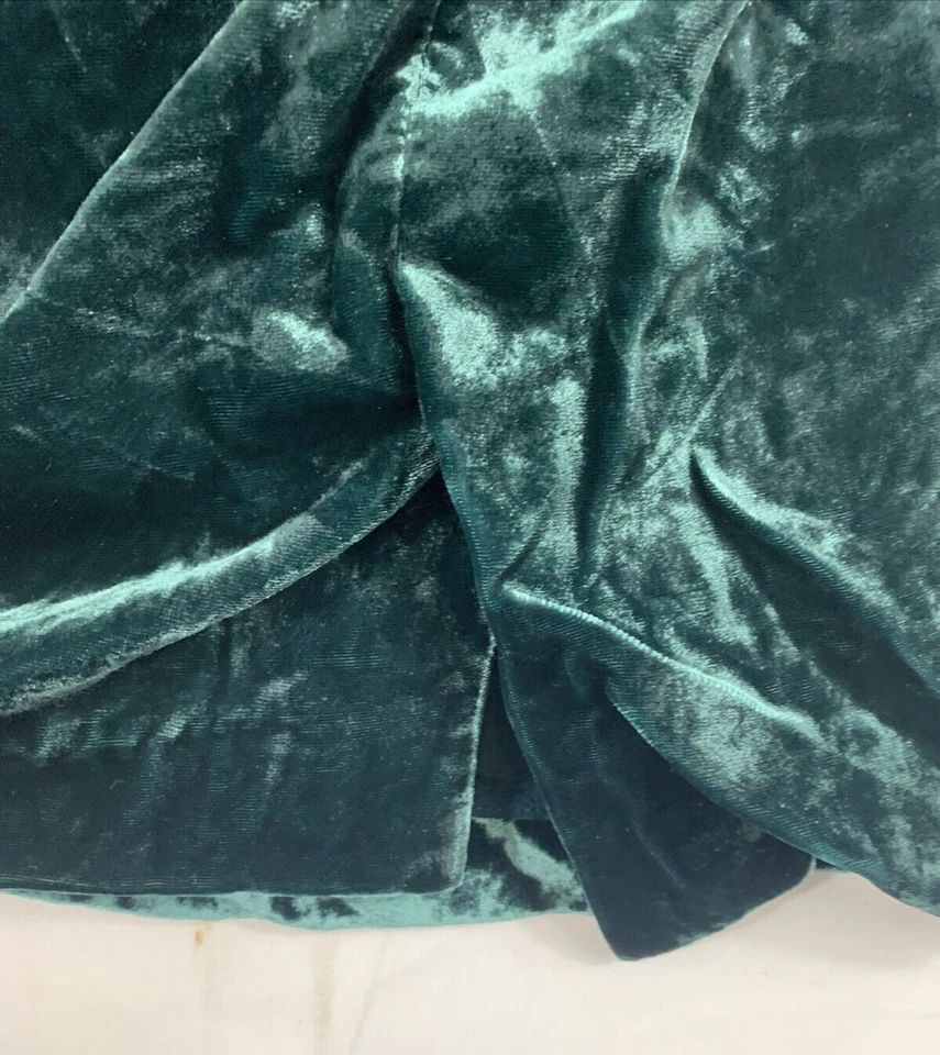 NUEVO CON ETIQUETAS Falda Anthropologie Connie Montie Terciopelo Verde Para Mujer Talla 6 Foto 3 de 4