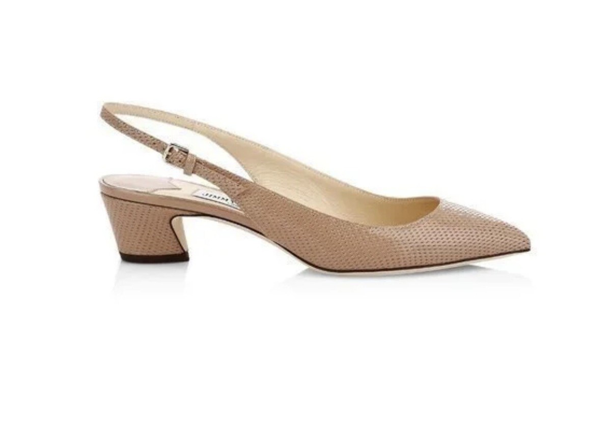 シューズ・サンダルその他 JIMMY CHOO Woman Shoes Beige AMELIASUE TOFFEE Jimmy Choo - Avenue Biscuit Leather Wedge Sandal, 50mm