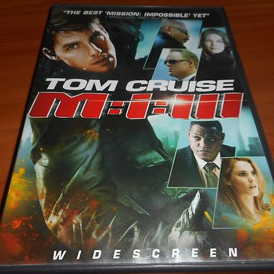 Mission Impossible III (DVD, 2006 Widescreen) 3 Tom Cruise