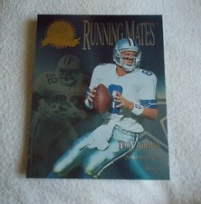 NFL Running Mates 1996 "TROY AIKMAN / EMMIT SMITH" #RM1 Dallas Trade Card 8x10"