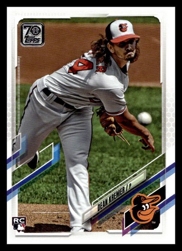 2021  Topps Dean Kremer Rookie Short Print Image Variation #391 Orioles SP RC