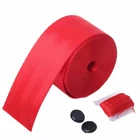 3.6m red car seat belts webbing fabric racing modified safety harness USA STOCK
