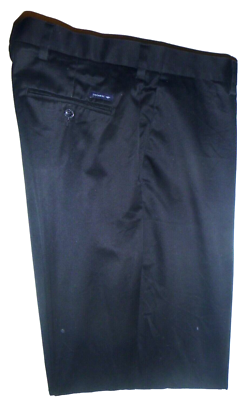 Men's Black Dockers 100% Cotton Flat Front Pants Slacks Sz: 44