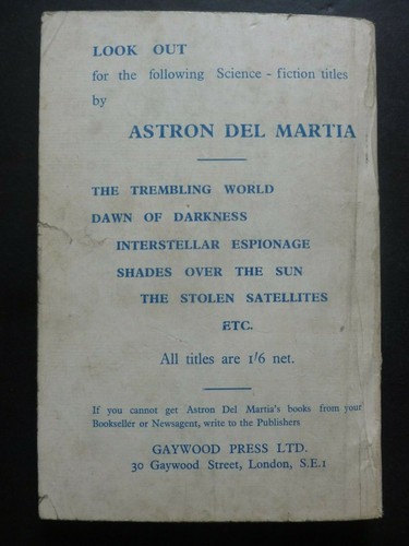 Astron Del Martia – SPACE PIRATES (1951) – Interplanetary Detective Novel - Picture 3 of 10