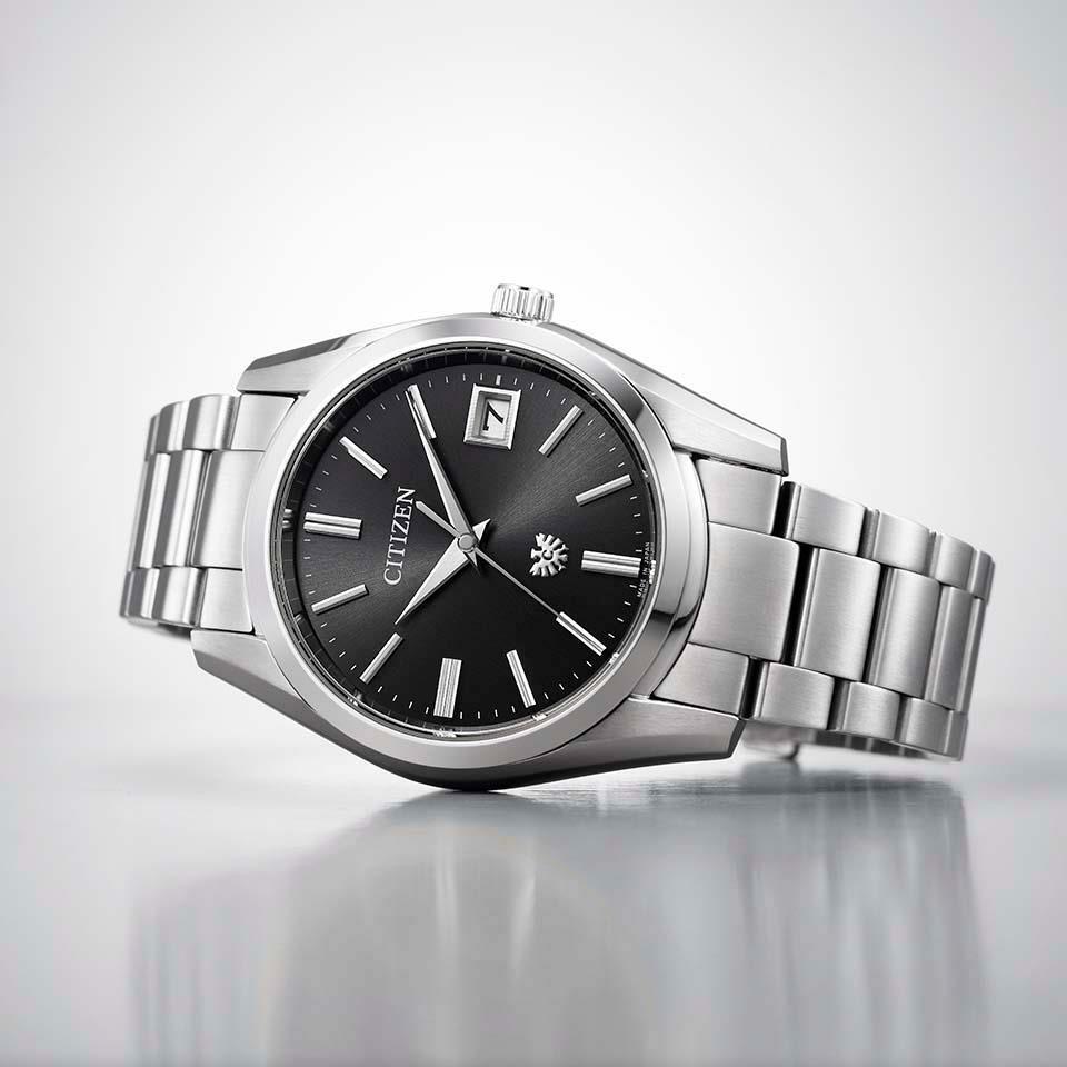 The CITIZEN AQ4080-52E Eco-Drive Solar Watch Black Dial Sapphire