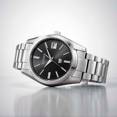 The CITIZEN AQ4080-52E Eco-Drive Solar Watch Black Dial Sapphire
