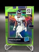 2022 Panini Donruss Optic Roger McCreary Rated Rookie Lime Green Prizm RC 4/35