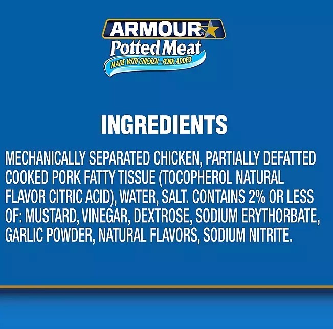 Armour Potted Meat Made With Chicken and Pork {3 oz., 12 ct.}.Free Shipping eBay