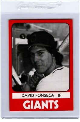 1980 TCMA Clinton GIANTS #13 Chris DAVID FONSECA San Diego CALIFORNIA