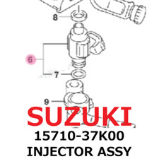 【NEW】Suzuki Genuine 2018-2024 RMZ 250 450 INJECTOR ASSY 15710-37K00