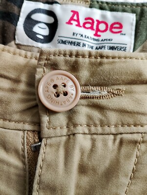 AAPE BY A BATHING APE 値下げ可能 AAPE by A Bathing Ape Short Mens Size Small Khaki Cargo Universe