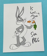 Sven Plate  ,  Bugs Bunny     - signed, original Autogramm !!!