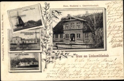 Carte postale Art nouveau bois de moule Lindau bois de moulin né à la pêche,... - 3148533 - Photo 1 sur 2