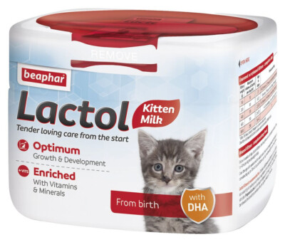 Beaphar Lactol Milchersatz für Neugeborene & verwaiste Kätzchen - 250g - mit Messlöffel