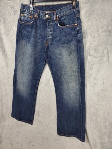 Lucky Brand Jeans Mens 31x30 Dark Wash Houston Settler Short Classic Streetwear - Picture 2 of 14