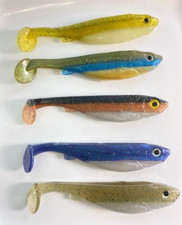 6" Soft Plastic Swimbaits Fishing Lures Pack of 5