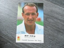 Bill Athey Gloucestershire Cricket Player Hand Signed Cornhill Test Series Card