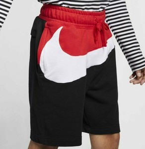 nike fleece shorts red