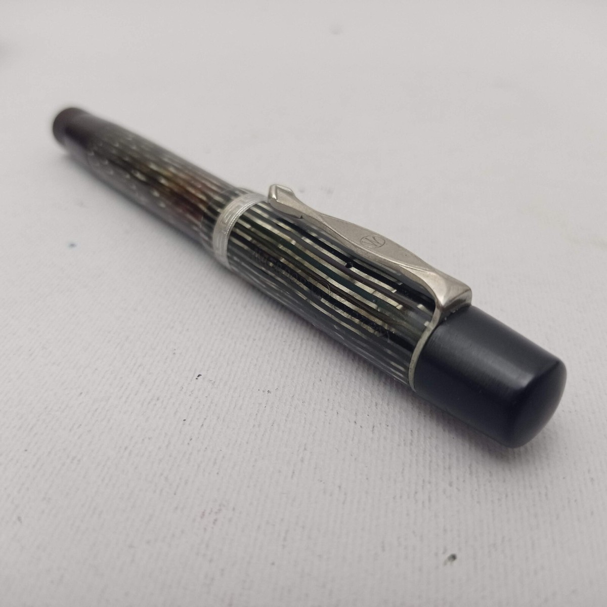 Matador Express 814 Celulloid Piston Fountain Pen SS F Nib Vintage