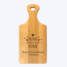 Personalised Wooden Chopping Board, Paddle Board, House Warming New Home Gift