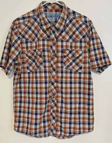 Chemise Vintage Pour Homme Pier Connection - Taille M, Manches Courtes En Coton - Occasion Très Bon état
