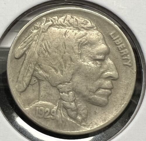 1929 BUFFALO NICKEL GRADES CHOICE VERY FINE ACTUAL COIN #5471