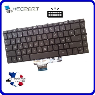 Clavier AZERTY Français Pour HP Spectre 13-aw2040nf - Rétro-éclairé Bleu, Neuf Sous Blister, Clavier Complet