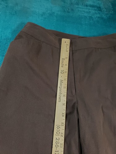 Studio Works Pants Sz 10 Womens Brown Straight Capri Ladies Casual Comfort NWT - Picture 8 of 13