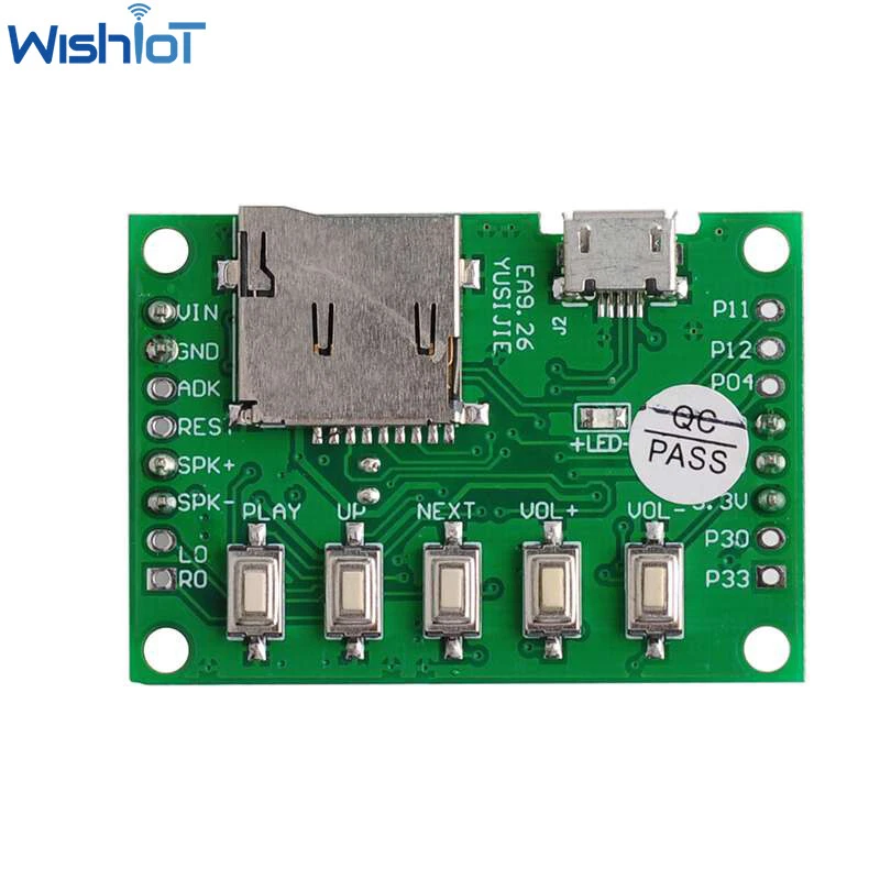 Módulo grabable de sonido de voz PIR tarjeta USB/TF 4 MB reproductor de música MP3 con altavoz Foto 3 de 4