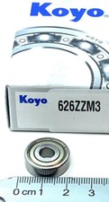 KOYO 626-ZZ Mini Deep Groove Ball Bearings 6x19x6mm 626ZZ SAME DAY SHIPPING