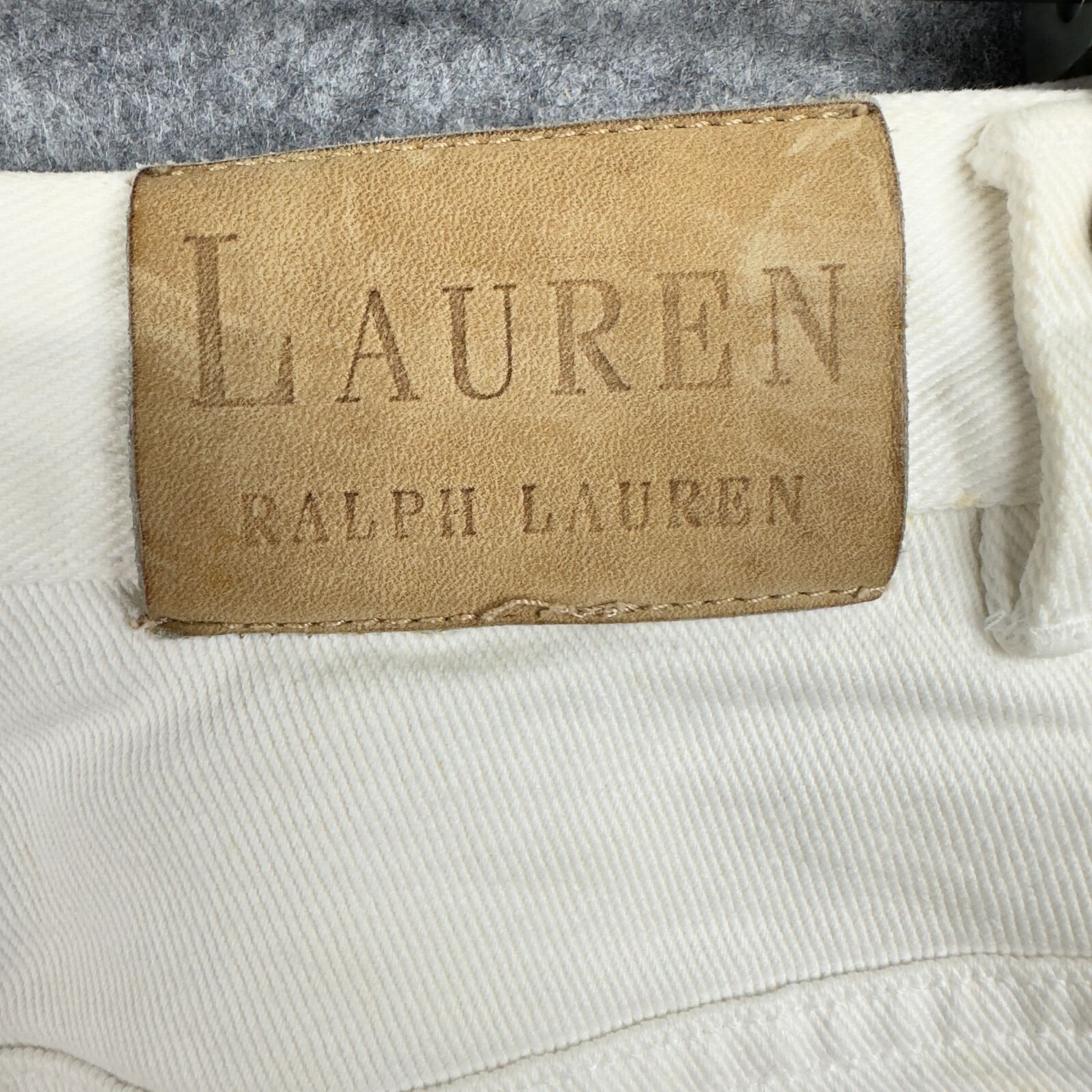 Vintage Lauren Ralph Lauren Jeans Women's 10 White Straight-Leg image 3
