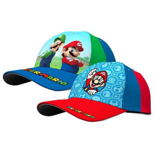 MAJEQZGY Mario Cartoon Printing Baseball Casquette Pour Garçons Et Filles Casquette Enfant Réglable Bord Plat Chapeau De Soleil Pour Enfants Casquette De Baseball, Aventure, M