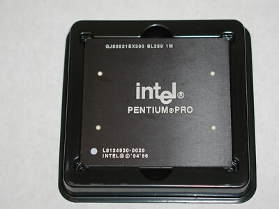 Intel Pentium Pro CPU GJ80521EX200 SL259 1M schwarz, für Sammler, selten