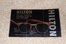 1960's Hudson Optical Co. Hilton Advertising Brochure Men Eyeglass Frames