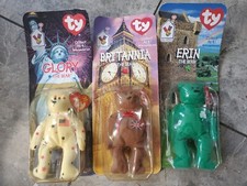 Ty Teenie Beanie Babies Complete Set of 3 NEW Bears 1999 International Toys