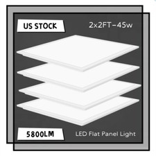 2' x 2' Dimmable LED Flat Panel Troffer Light Fixture 45W, 5000K, 5,800 Lumens