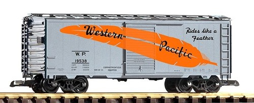 Piko G 38860 - 40` Steel Boxcar - Western Pacific "Feather" #19538 - NEU & OVP | Condition: Neu
