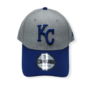 New Era Kansas City Royals 9Forty The League Heather Gray Adjustable Strap Hat