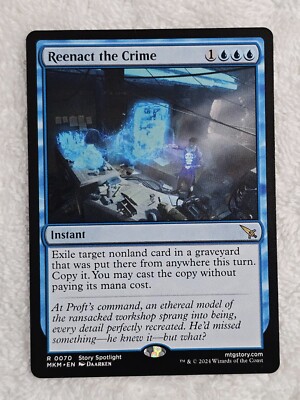 crime mtg cards MTG Reenact the Crime #70 Murders at Karlov Manor Magic Gathering Card Rare  NM