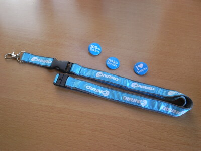Schlüsselband   Conrad Electronic       Sammlerstück   ****  + 3 Sticker Tekk
