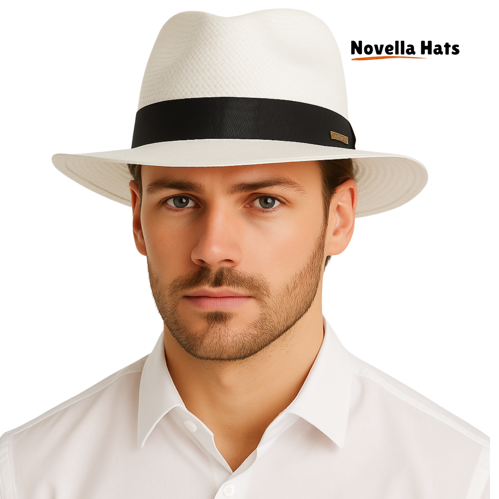 Men’s & Women’s Panama Fedora Hat – Summer Sun Hat Wide Brim Adjustable