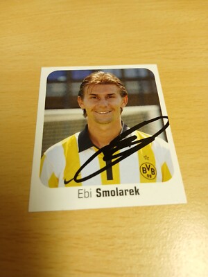 Panini Sticker signiert Ebi Smolarek Borussia Dortmund NEU