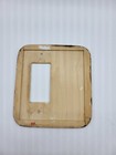 Wooden Hand Painted Amish Farm Wagon Wheel Rocker Switch Cover "Margie" Country  — photo 2