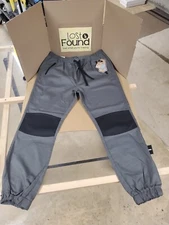 New Rok! Original Design Jogging Pants! Grey w Patch Knees, Size 34
