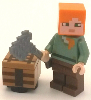 Alex 21240 Minecraft Swamp Adventure LEGO  Minifigur Mit Axe Neu New