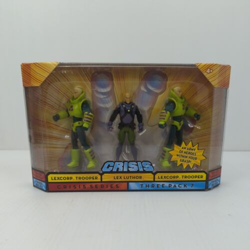 DC Universe Crisis Series Three Pack 7 Lex Luthor & Luthor Troopers 3.75" Figure - Picture 1 of 11
